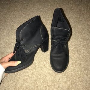 Leather booties